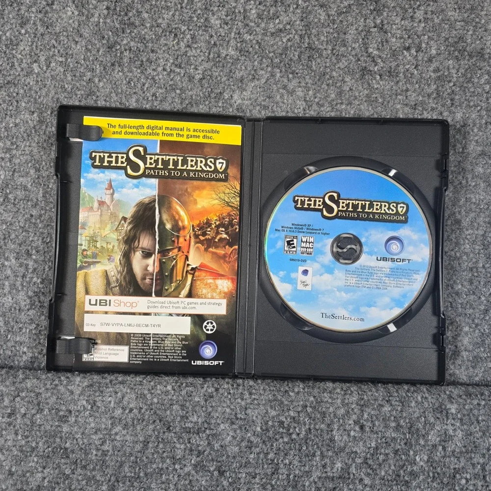 The Settlers 7:‎ Paths to a Kingdom PC DVD-ROM Ubisoft Strategy Game